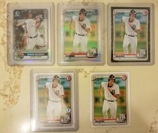 2020 Bowman Ulrich Bojarski (5) Lot 1st Edition / Mojo / Camo - Detroit Tigers