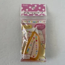 Daiso Japan Decoration Tape With Colorful Flags Design