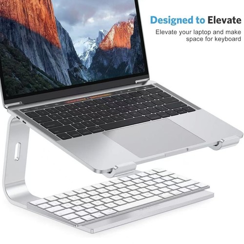 OMOTON 11-16 inch Laptop Stand Detachable Mount Aluminum Holder for Desk Silver - Picture 5 of 8