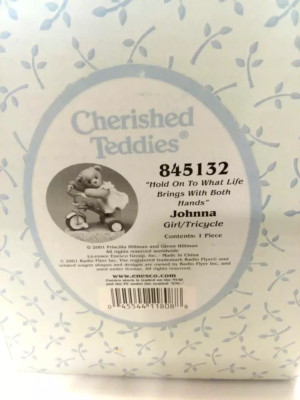 Cherished Teddies Johanna ''Hold Onto What Life Brings With Both Hands'' 845132