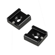 2Pcs CAMVATE Aluminum 1/4" Hot Cold Shoe Mount fr DSLR Camera Cage/Flash Light