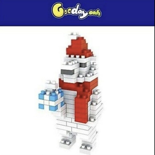 Block Kits of Christmas Tree Santa Claus Christmas Sock Snowman for Kids Gift - Picture 4 of 7