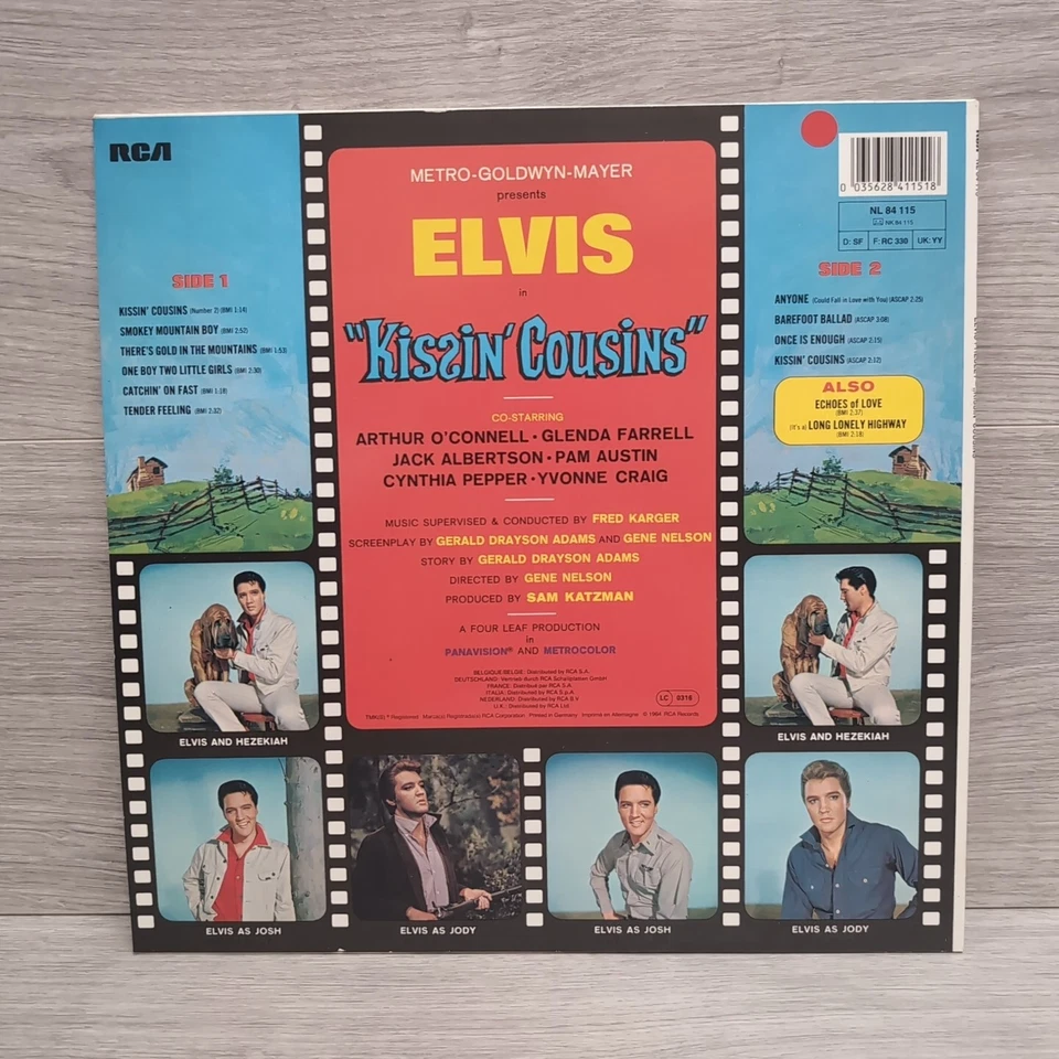 Elvis Kissin' Cousins 12" Vinyl LP Record RCA Records 50th Anniversary NL84115 - Image 2 of 4
