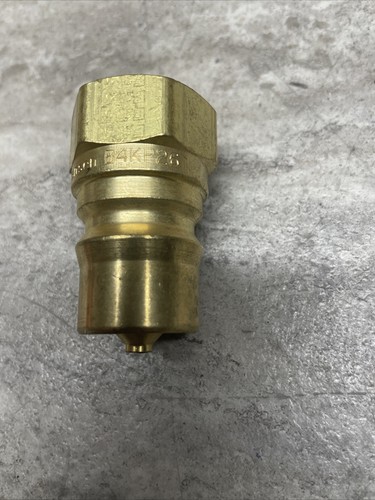 Eaton / Hansen B4KP26 Hydraulic Quick Connect Fitting, Brass Body, New - Picture 3 of 6