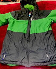 COLUMBIA Omni Heat Winter Ski Jacket Girls Size Large 14/16 Green Gray Nice