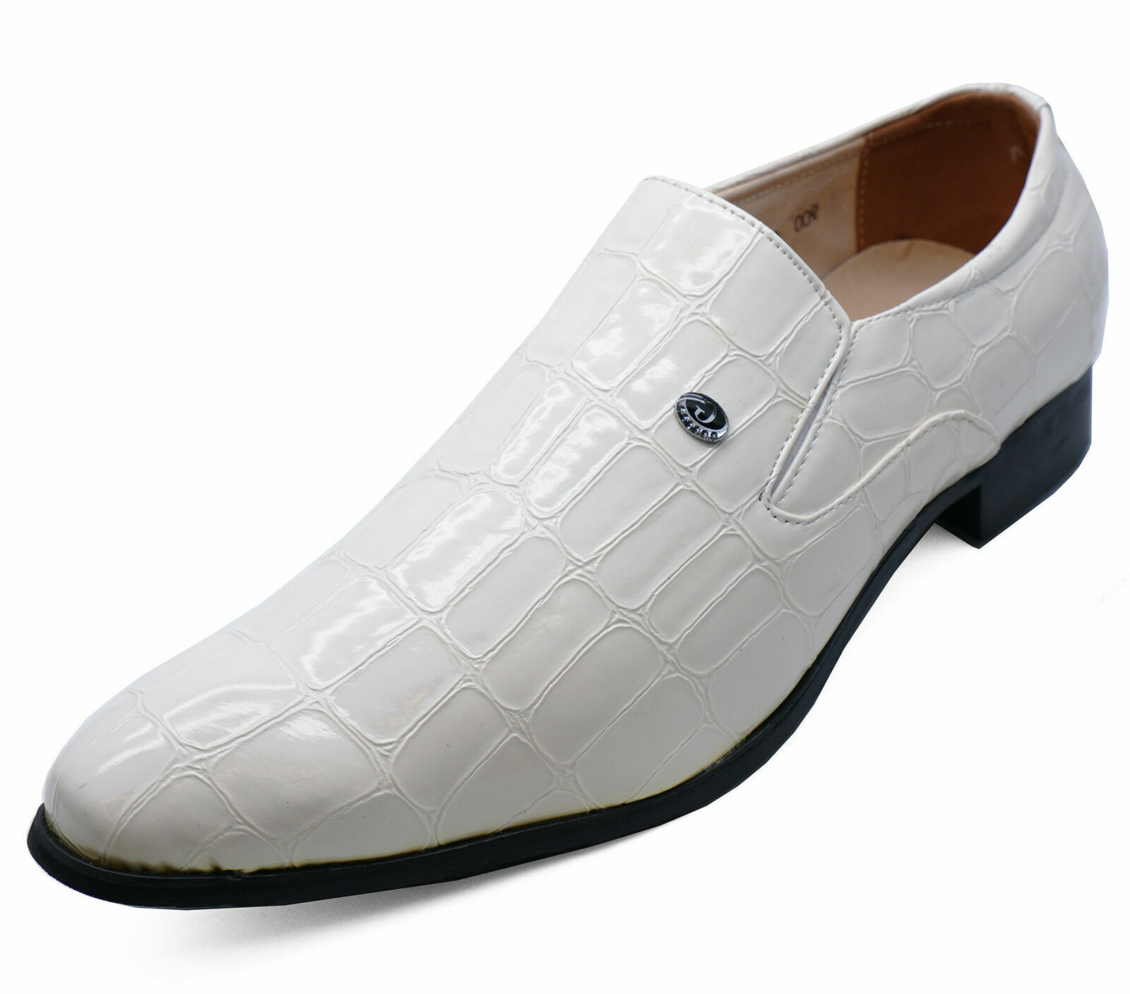 mens white slip on loafers