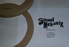MDF Speaker / Spacer Rings, 6 1/2" SMALL Size 3/4" Thick One Pair Made In USA