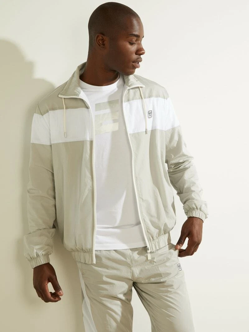 Guess zip up best sale jacket