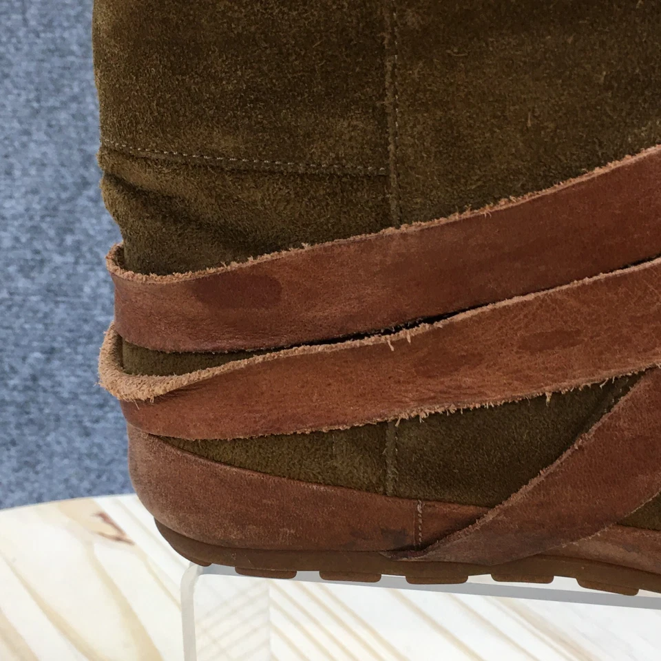 Isabel Marant ботинки женщин 35 Nygel дождя зеленый круглый носок овчины лодыжки Топ - Изображение 2 из 4