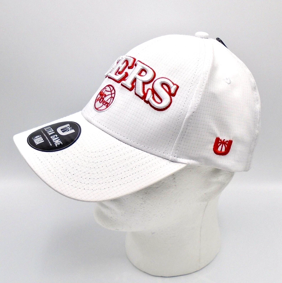 Philadelphia 76ers Hat Cap Strapback Mens NBA Ultra Game White - Image 2 of 4