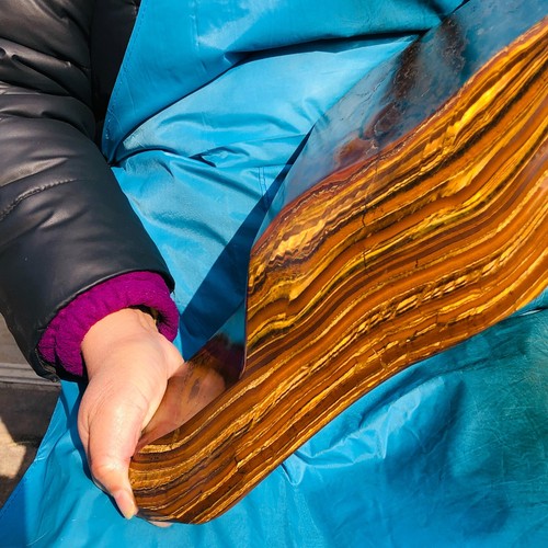 Pietra occhio di tigre naturale grande 20,3 libbre cristallo quarzo esemplare minerale guarigione - Foto 6 di 15
