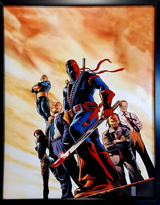 Villains United #1 Deathstroke by JG Jones 11x14 FRAMED DC Comics Art Print