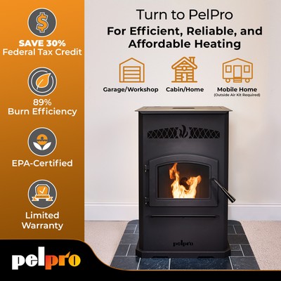 PelPro Pellet Stove with 70 lb. Hopper | eBay