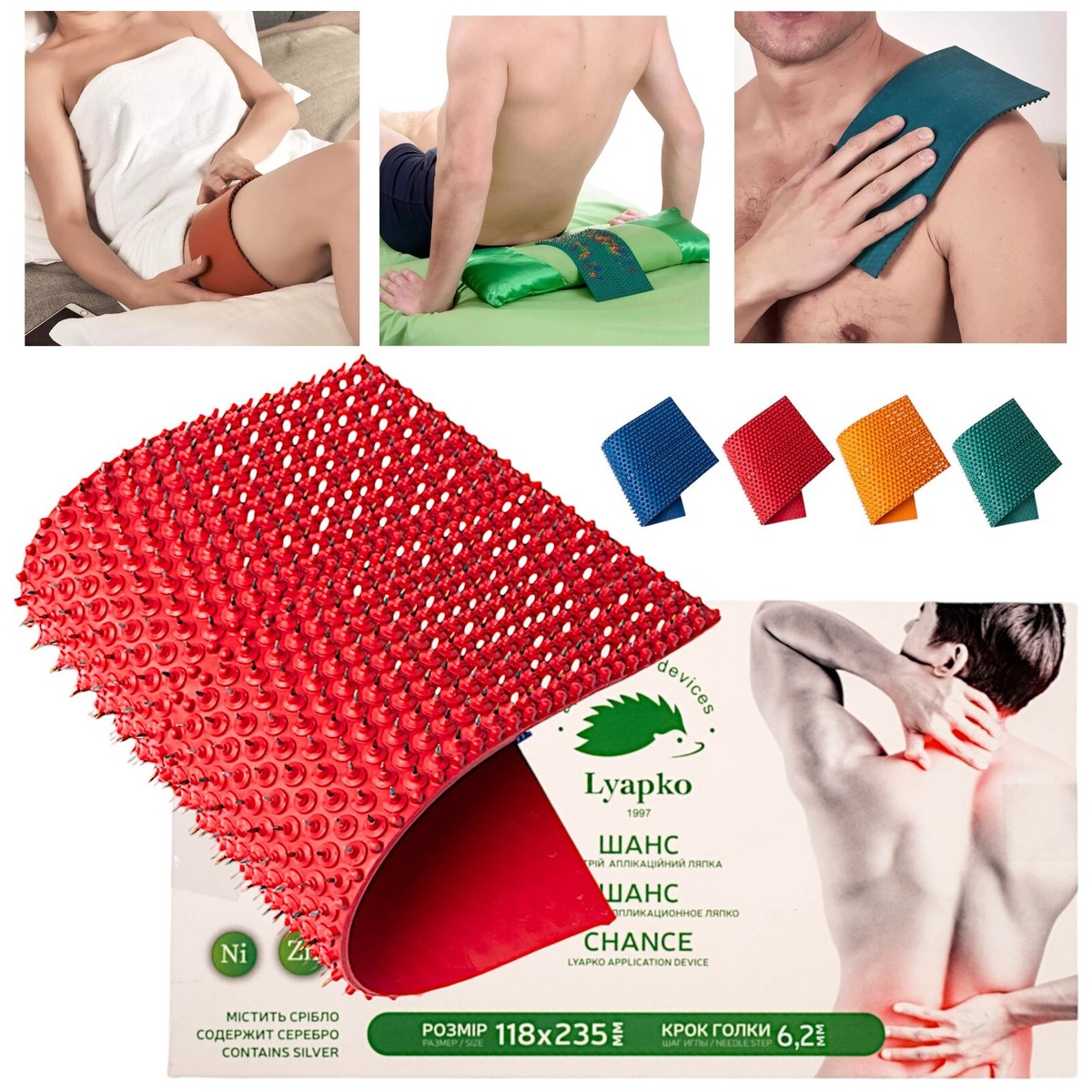 LYAPKO Acupuncture Mat Chance 6,2 Acupressure Applicator Massager