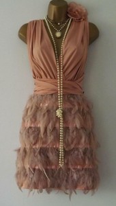1920s feather dress