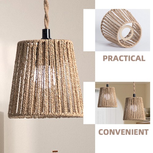 Lamp Shade Woven Chandelier Lampshade Replacement Lamp Shade Lighting Fixtures - Picture 10 of 12