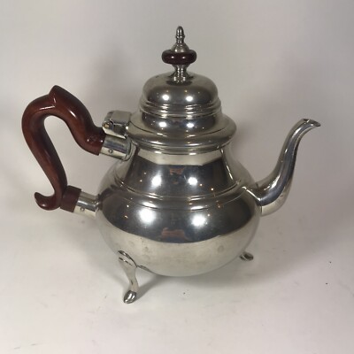 Williamsburg Lenox Pewter Tea Pot Kirk Stieff Wood Handle CW180