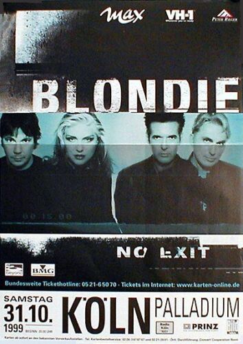 BLONDIE Konzertplakat von 1999 gerollt - Bild 1 von 1