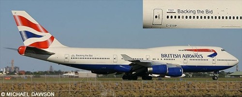 V1 Decals Boeing 747-400 British Airways Backing The Bid for 1/144 Revell Kit - Picture 2 of 8