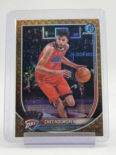 2025 Bowman Basketball Steel Metal Refractor Chet Holmgren #BCV-108