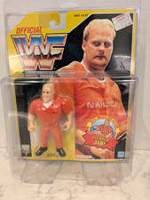 WWF Hasbro Nailz 1993 Action Figure Orange Jumpsuit MOC Carded