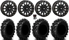 High Lifter HLA1 Bdlk 14" Wheels Bk 28" Swamp Lite Tires RZR XP 1000 / PRO XP