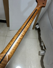30inch short scale Fretless AAA Roasted Flame Maple Rosewood Bass Neck 20fret