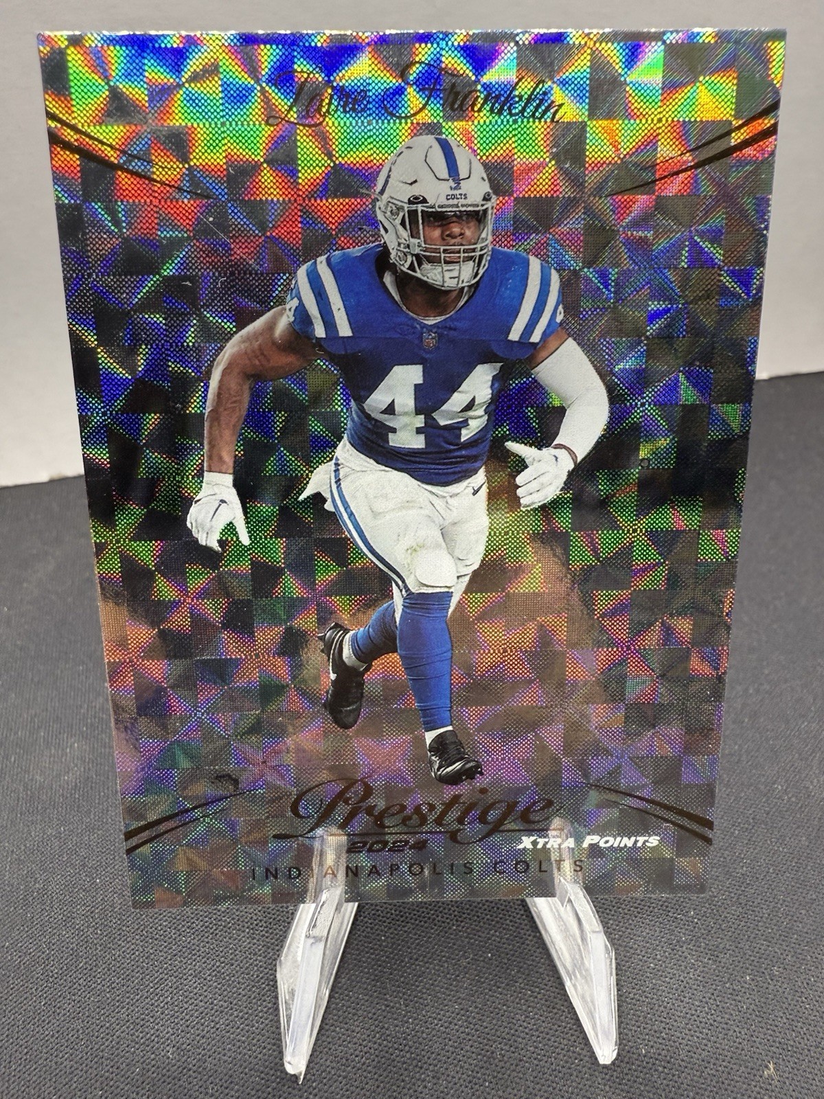 💥2024 Panini Prestige Zaire Franklin 131 Xtra Points Diamond Indianapolis Colts