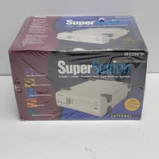 NEW SEALED  Sony SuperStation 6.6/10GB Parallel Port External Tape Backup System