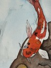 Whispering Koi – Original 9x12 Watercolor Painting — photo 3
