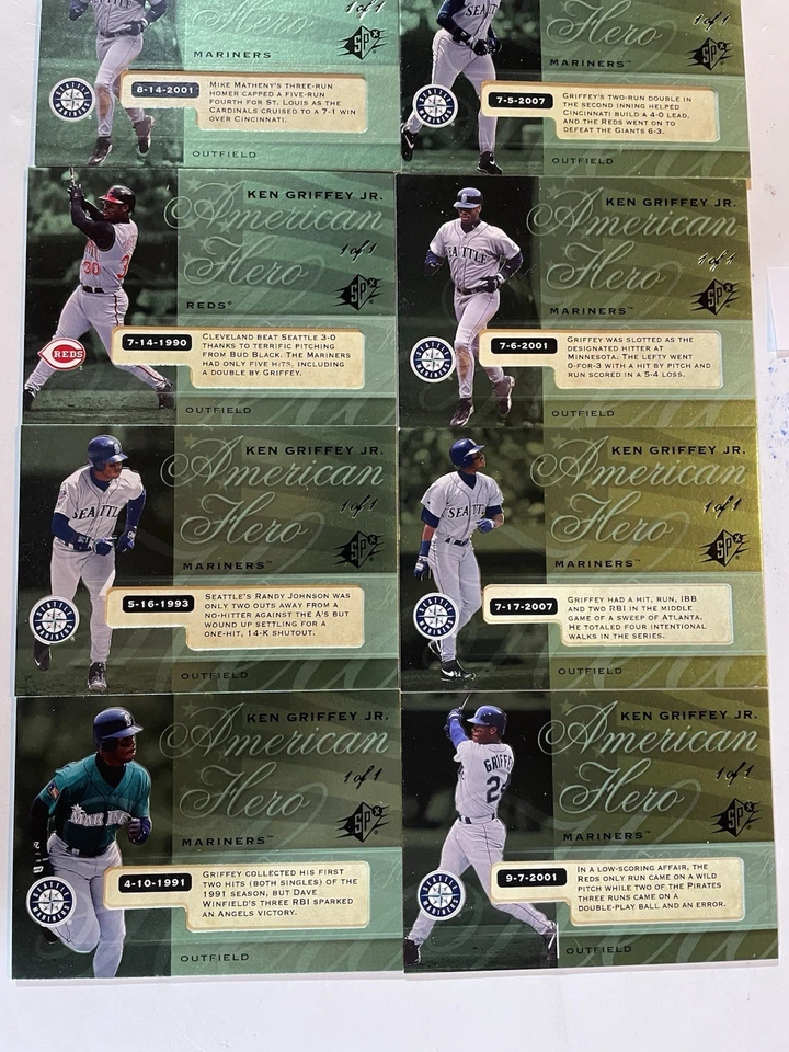 Griffey Jr 2008 UD (10) SPX American Heros 1/1. Everything Must Go! Let’s Deal! - Image 3 of 4