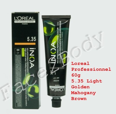 Loreal Professional INOA 60 ml - 5,35 hellgolden mahagonibraun
