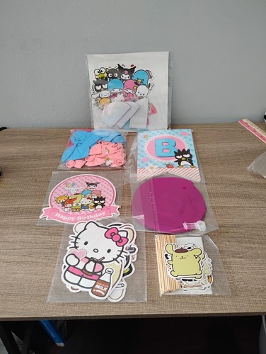 Sanrio Hello Kitty Friends BIRTHDAY decoration Kit Balloons Cake Topper Banner +