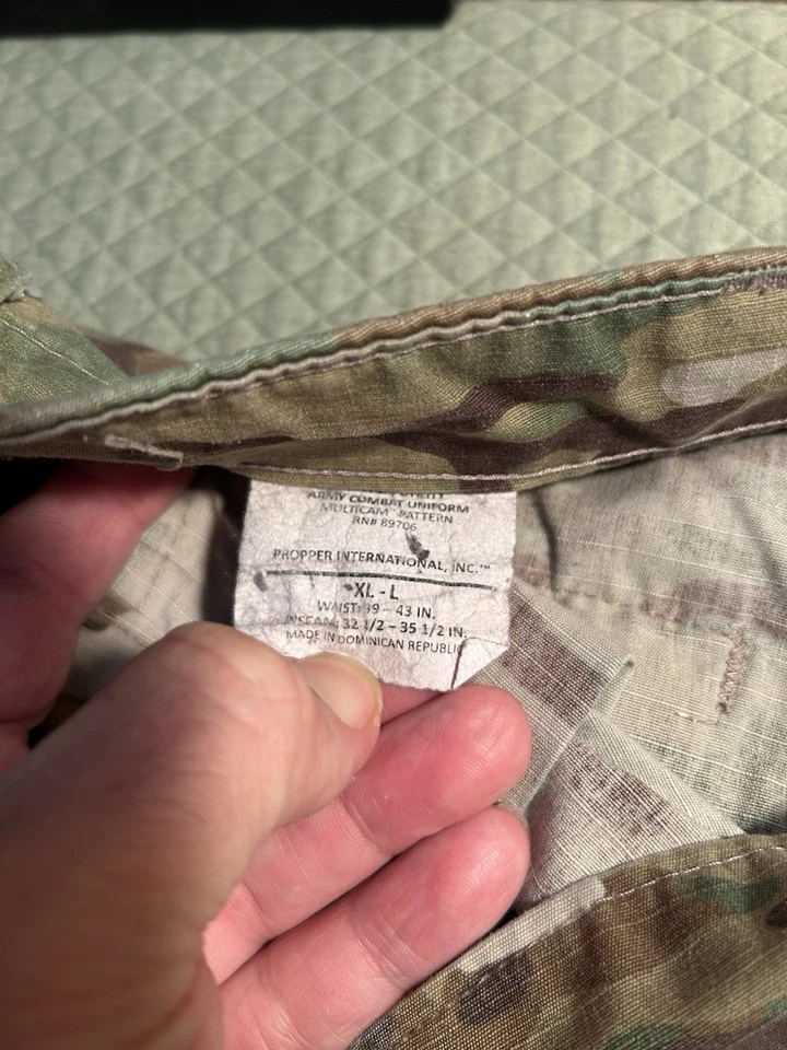 USGI Army Multicam Trousers Combat Pants Size L-XL Propper - Image 3 of 4