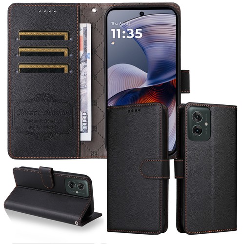 For Motorola G05 G15 G35 G55 G75 G85 Edge 50 60 Flip Leather Case Wallet Cover - Picture 19 of 81