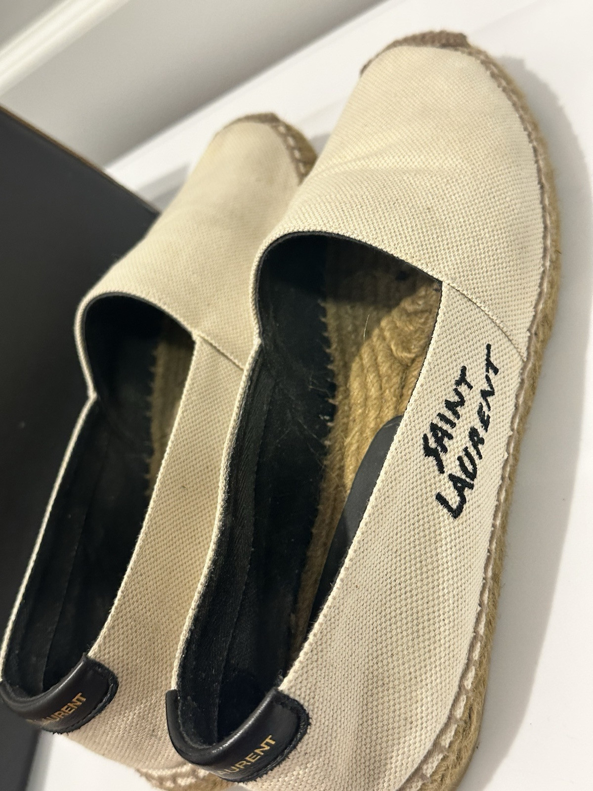 YSL SAINT LAURENT ESPADRILLAS RICAMATE donna taglia 9