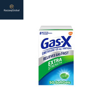 Gas-X Extra Strength Gas Relief Softgels With Simethicone 125 Mg - 50 Count