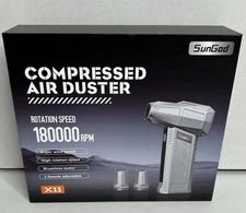 SunGod Compressed Air Duster Rotation Speed 180000 RPM