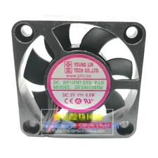 YONG LIN DFS401005M 5V 0.8W 4010 4CM Silent Cooling Fan *cm