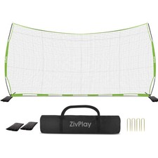 Lacrosse Backstop Net Soccer Basketball Backstop Net for Backyard Sport Netti...