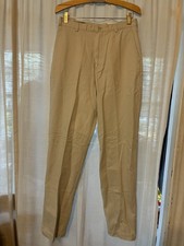 Size 10 Lands  End Misses Cotton Chinos Natural Fit 100 Cotton
