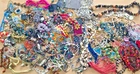 F 14.5 Lbs+ HUGE Vtg Costume to Fashion Jewelry lot Necklace Bead Chain UNSORTED