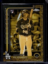 HL-P02 - 2025 Topps Chrome Gilded Dalton Rushing #CG-14 Gold RayWave /199 RC