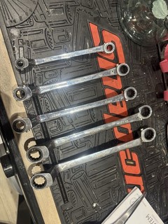 Bluepoint As Sold By Snap On Swan Neck Cranked Angle Ratcheting Spanner’s