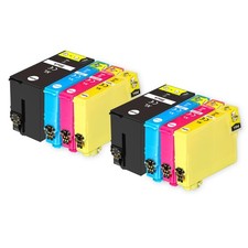 8 Ink Cartridges XL (Set) for Epson WorkForce WF-3540DTWF & WF-3530DTWF