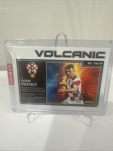 Ivan Perisic 2021-22 Panini Obsidian Soccer Volcanic Material Auto Orange /50 - Picture 2 of 3