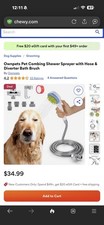 Pet Dog Shower Sprayer Attachment Set Handheld Shower Head