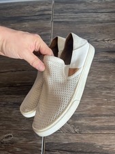 OluKai Sneakers Women 9 White Mesh Pehuea 20271-WBWB Slip On Casual Coastal
