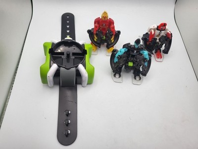 Ben 10 Omnitrix Watch Omni-Launch Battle Figuren Set Fourarms XLR8 & Heatblast