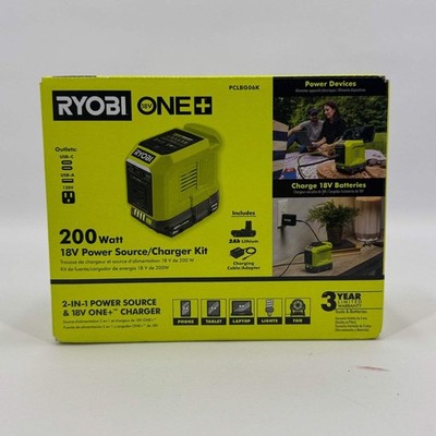 New Ryobi PCLBG06K 18V Power Source/ Charger Kit